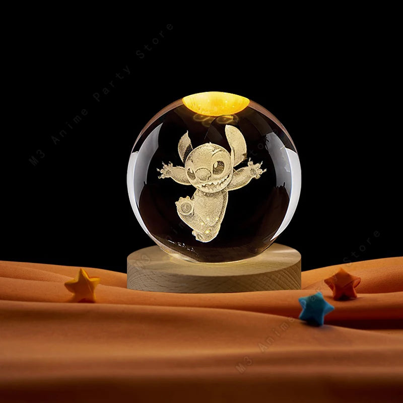 Disney Lilo & Stitch 3D Crystal Ball Lamp