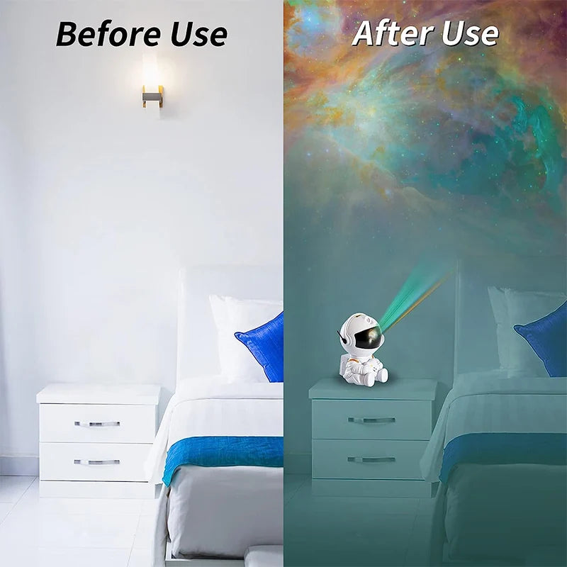 Astronaut Star Projector Night Light with Remote Control 360 Adjustable Design Bedroom Nebula Galaxy Projector Lights Kids Gift