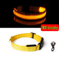 LED Glow Dog Collar - Rechargeable Nylon Light-Up Pet Collar