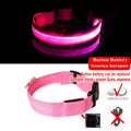 LED Glow Dog Collar - Rechargeable Nylon Light-Up Pet Collar