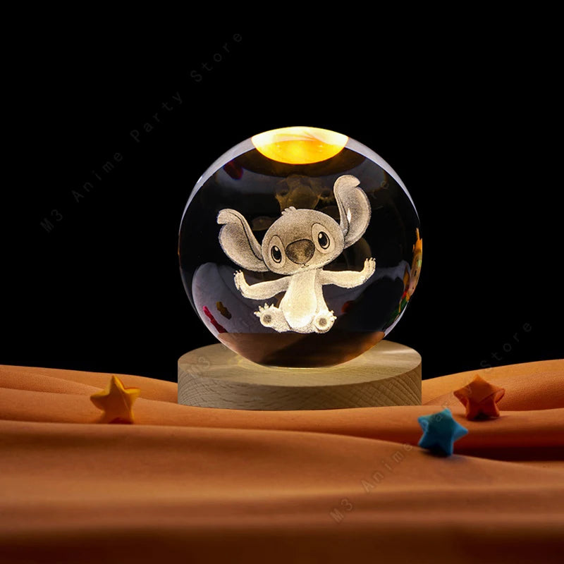 Disney Lilo & Stitch 3D Crystal Ball Lamp