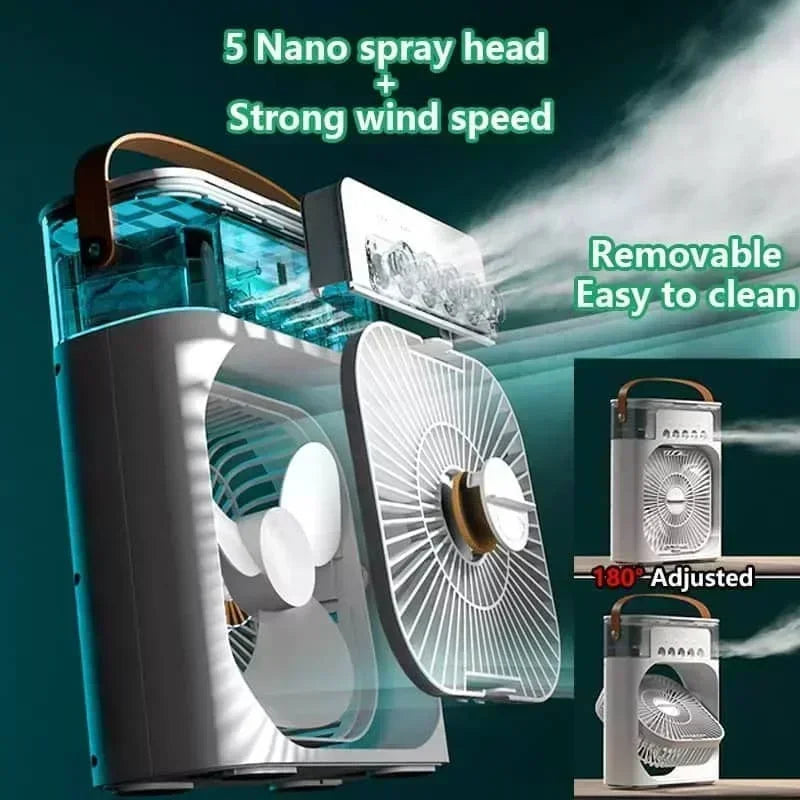 KUALOOL Multifunctional Five-Hole Humidification Fan