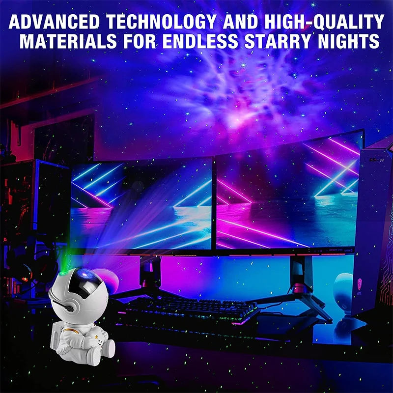 Astronaut Star Projector Night Light with Remote Control 360 Adjustable Design Bedroom Nebula Galaxy Projector Lights Kids Gift