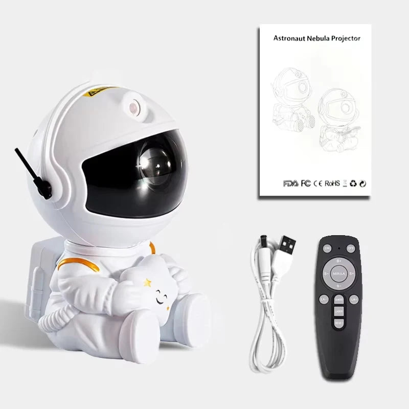 Astronaut Star Projector Night Light with Remote Control 360 Adjustable Design Bedroom Nebula Galaxy Projector Lights Kids Gift