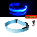 LED Glow Dog Collar - Rechargeable Nylon Light-Up Pet Collar