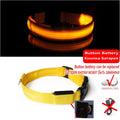 LED Glow Dog Collar - Rechargeable Nylon Light-Up Pet Collar