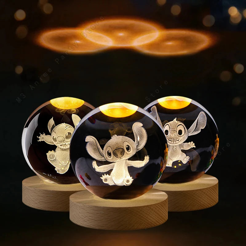 Disney Lilo & Stitch 3D Crystal Ball Lamp